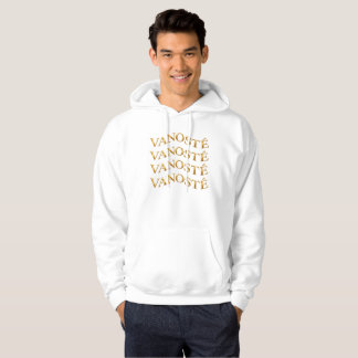 VANOSTÈ Logo – Minimalistisk guldtypografi Hoodie