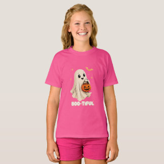 VANOSTÈ Snygg Cute Ghost Grafisk T-Shirt | Hal