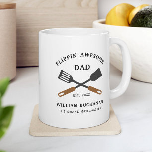Vänppin Fantastisk Pappa BBQ Chef Personlig Kaffemugg