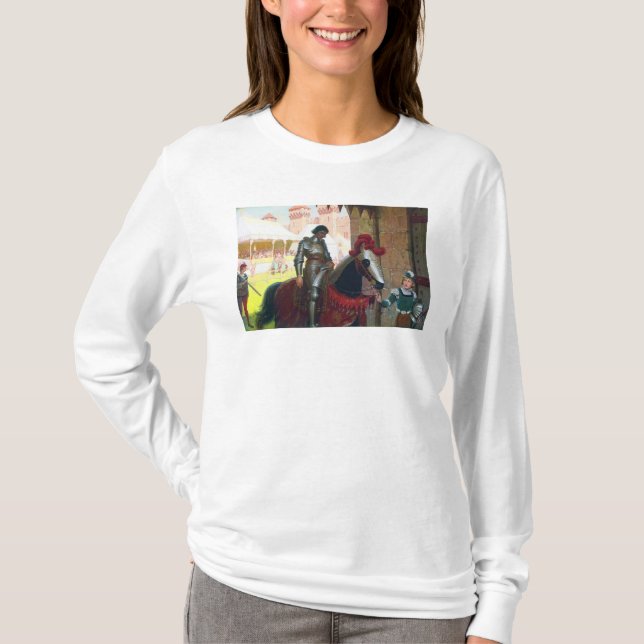 Vanquished, by Edmund Blair Leighton T Shirt (Framsida)