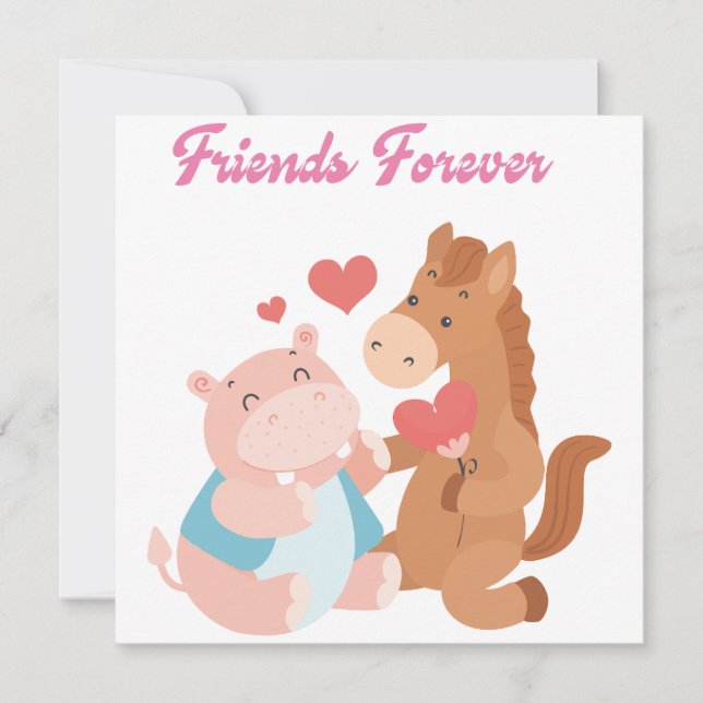 väns eviga valentindagar inbjudningar (Framsida)