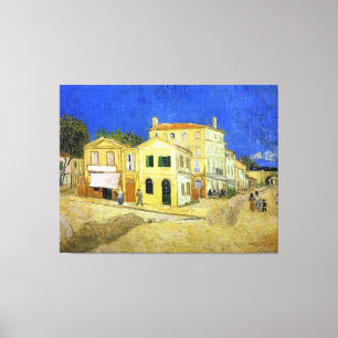 Vans Gogh gula hus (Vincents hus på Arles) Canvastryck
