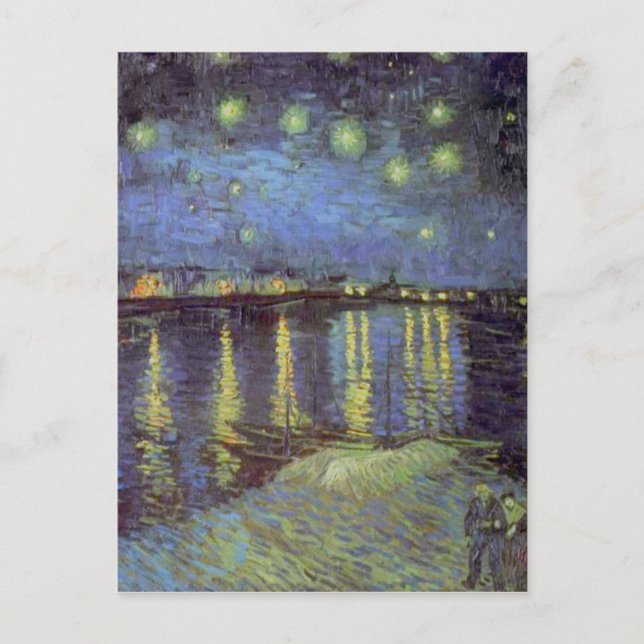 Vans Gogh målning för Starry natt Vykort (Framsida)