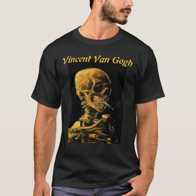 Vans Gogh skelett- skjorta Tee (Framsida)