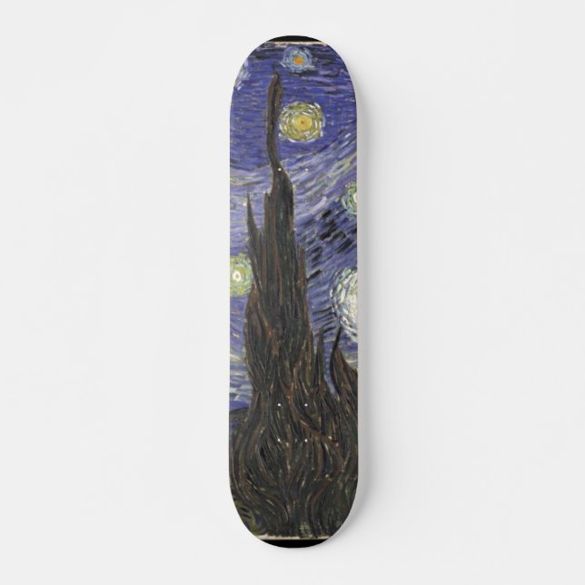 Vans Gogh Starry natt Mini Skateboard Bräda 18,7 Cm (Framsida)