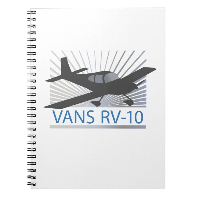 Vans RV-10 Anteckningsbok Med Spiral (Framsidan)
