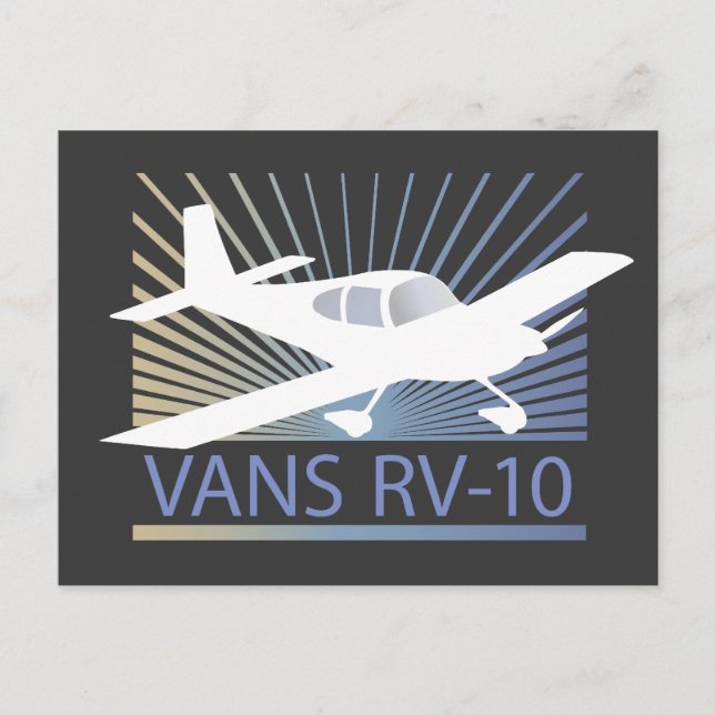 Vans RV-10 Vykort (Framsida)