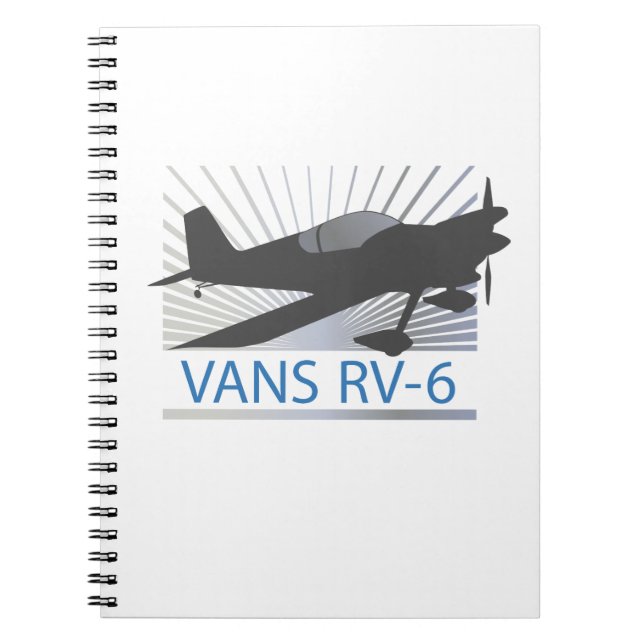 Vans RV-6 Anteckningsbok Med Spiral (Framsidan)