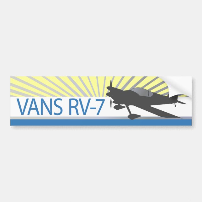 Vans RV-7-flygplan Bildekal (Framsidan)