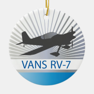 Vans RV-7-flygplan Julgransprydnad Keramik
