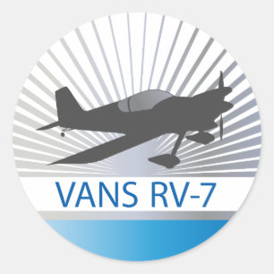 Vans RV-7-flygplan Runt Klistermärke