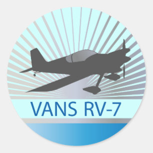 Vans RV-7-flygplan Runt Klistermärke