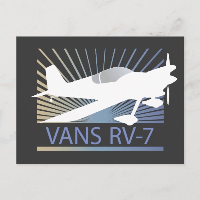Vans RV-7-flygplan Vykort (Framsida)