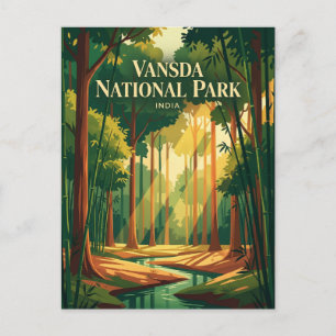 Vansda nationalpark Indien Vykort