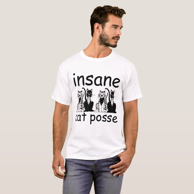 vansinniga kattskor t-shirt (Hel framsida)