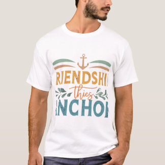 Vänskap Anchor. T Shirt
