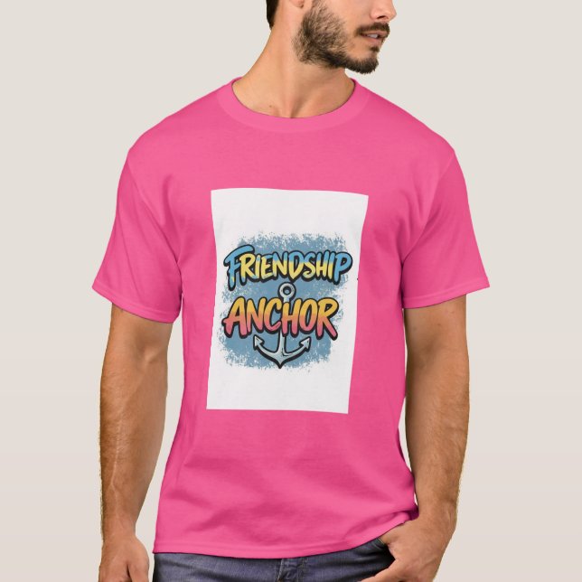 Vänskap Anchor T Shirt (Framsida)