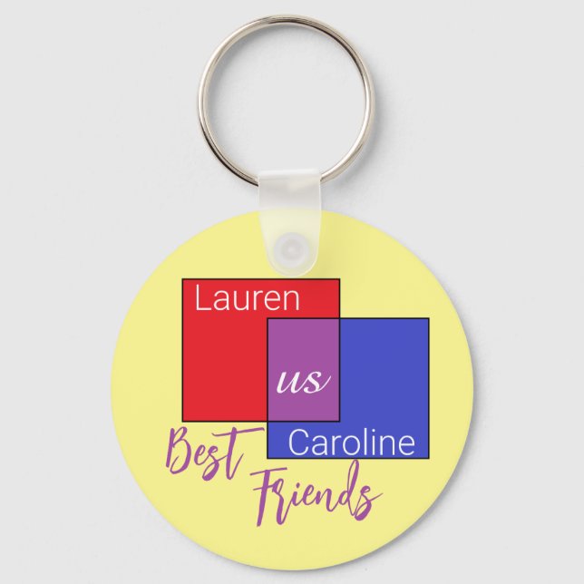 Vänskap-anslutning Nyckelring (Framsida)