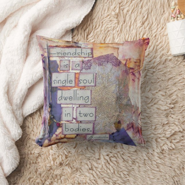 Vänskap är en enda själ kudde (Filt)