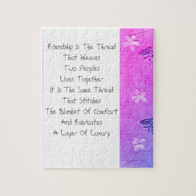 Vänskap är tråden pussel (Vertikal)