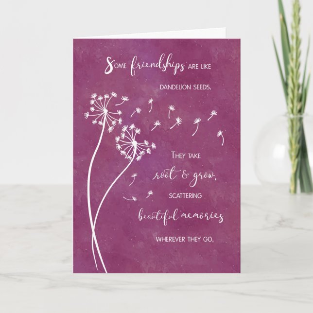 Vänskap - Årsdag för fredag Kort (Framsida)