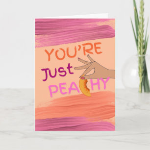 Vänskap att du bara är Peachy Puns Kort