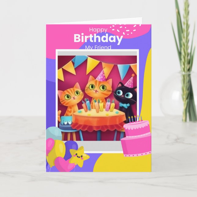 Vänskap Birthday Kort (Framsida)