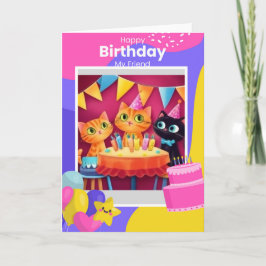 Vänskap Birthday Kort