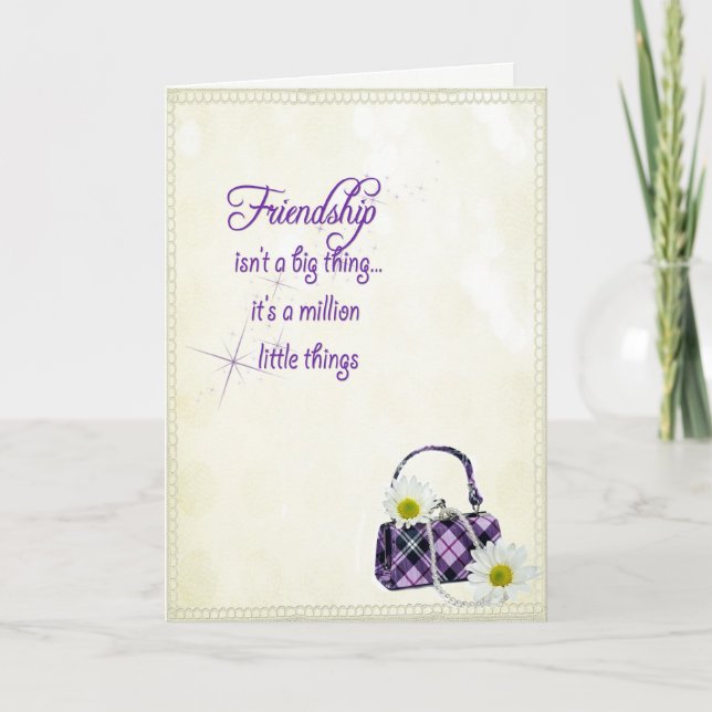 Vänskap Birthday Kort (Framsida)