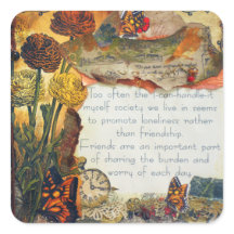 Vänskap Blandat medieflöde Butterflies Collage