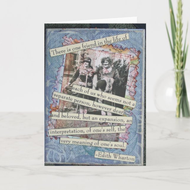 Vänskap boxas Collagekortet Kort (Framsida)