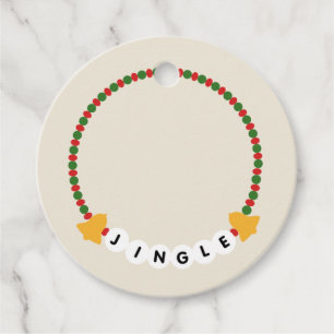 Vänskap Bracelet Jingle Klockor jul Gåvor Etiketter