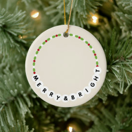 Vänskap Bracelet Merry och Bright jul Julgransprydnad Keramik