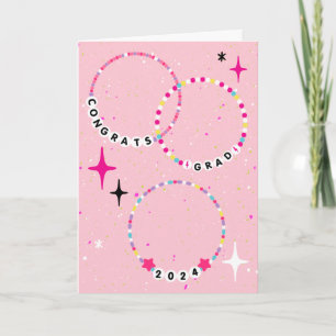 Vänskap Bracelets klass 2024 Studenten Kort