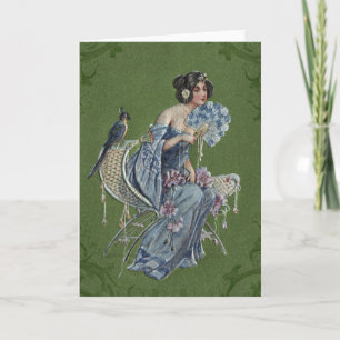 Vänskap Card - Dam Bird Kort