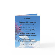 Vänskap Cherry Blommar Card