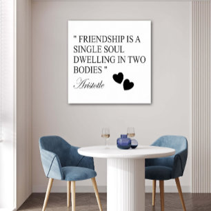 Vänskap citat efter Aristoteles Poster