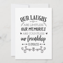 Vänskap citat, meningsfull speciell väncitat julkort