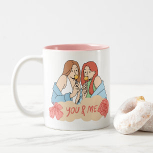 Vänskap Coffee Mug – Bästa vänner för alltid Två-Tonad Mugg