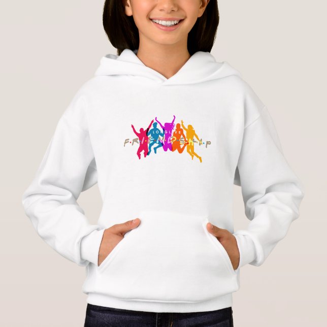 Vänskap Dag | Kids Pullover Hoodie T Shirt (Framsida)