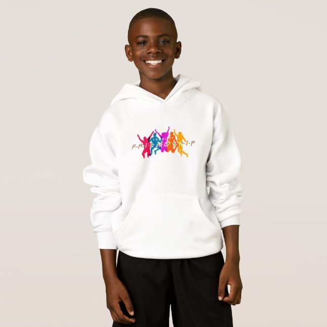 Vänskap Dag | Kids Pullover Hoodie T Shirt (Hel framsida)