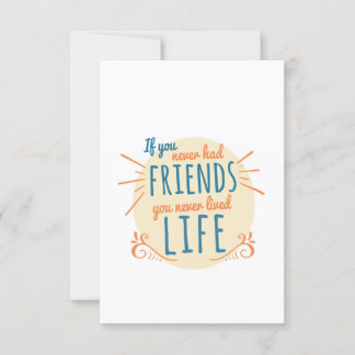 Vänskap dag utan vänner inbjudningar