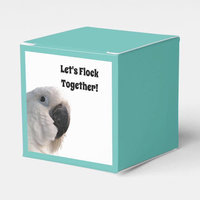 Vänskap Day Cockatoo Flock Together Funny Photo Presentaskar (Framsidan Sidan)