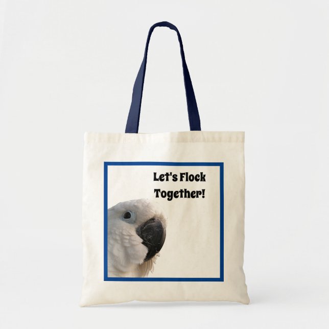Vänskap Day Cockatoo Flock Together Funny Photo Tygkasse (Framsidan)