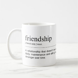 Vänskap Definition Cute Best Friend-offert Kaffemugg