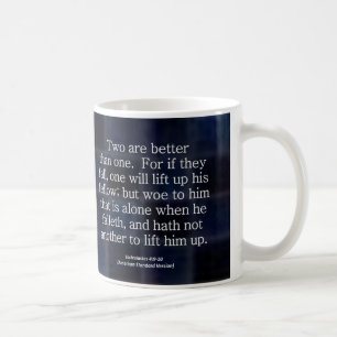 Vänskap Ecclesiastes kondenserad 4-9 Kaffemugg