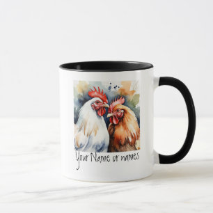 Vänskap eller romatisk ditt namn Namn Chickens Mugg