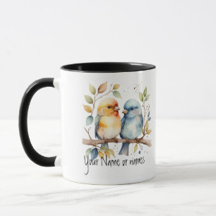 Vänskap eller romsk Ditt namn Namn Bird Art Mugg