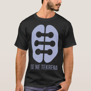 Vänskap Ese Ne Tekrema Adinkra Symbol för Väster A T Shirt