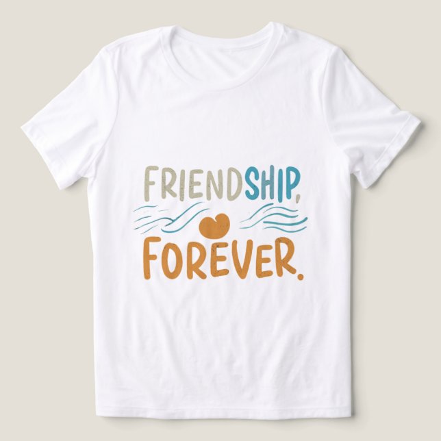 Vänskap för alltid t shirt (Design Framsida)